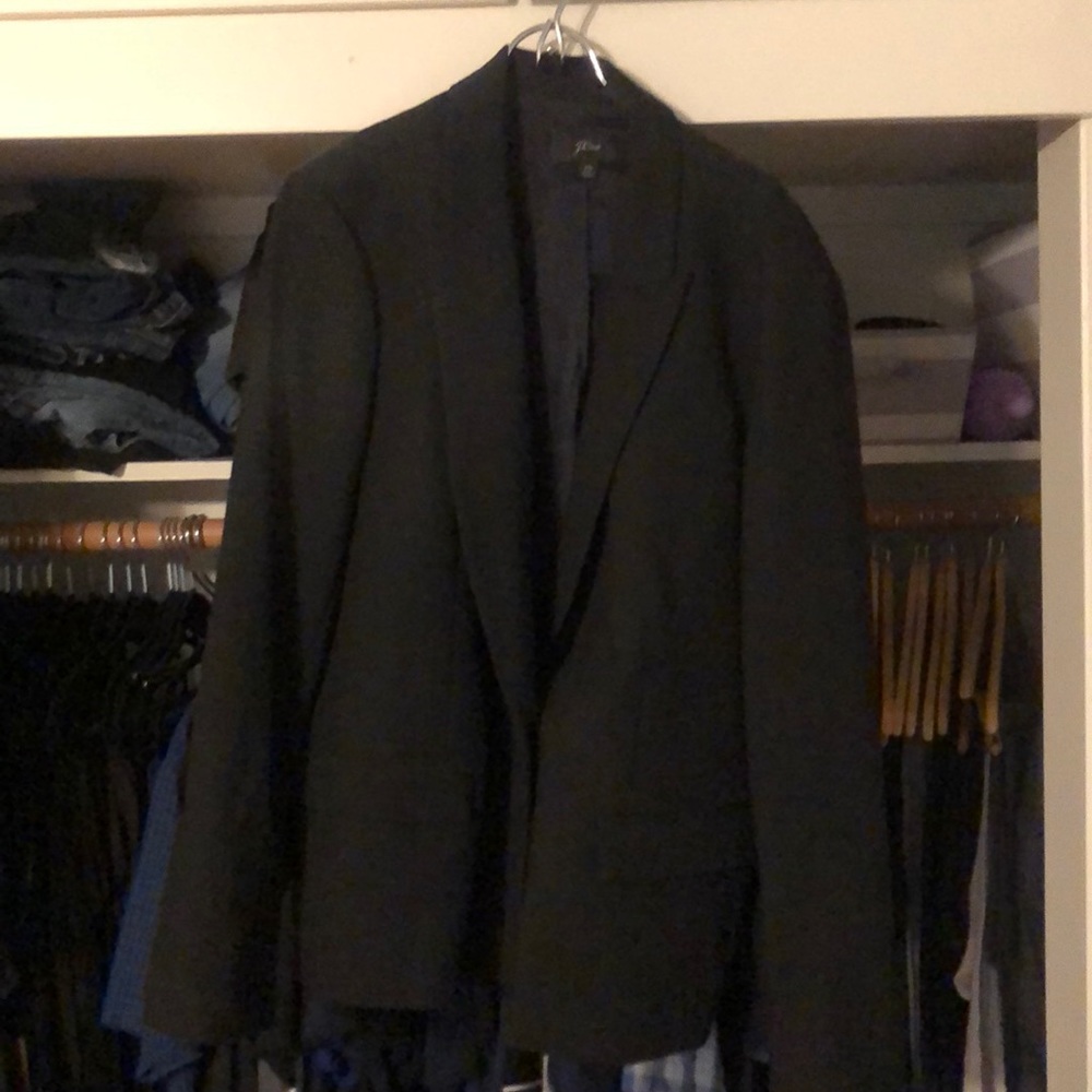 J. Crew black tailored blazer